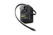 Mobile - Adapters & Chargers - Baseus PicoGo AG11 45W 6-in-1 Travel Adapter with Retractable USB-C Cable - Black - E0307F00