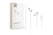 Hörlurar / Headset - Tech-Protect Ultraboost Core G3 USB-C Wired Headphones - White - 5906302324231
