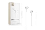 Hörlurar / Headset - Tech-Protect Ultraboost Core G4 Mini Jack Wired Headphones - White - 5906302324293