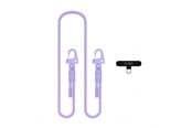 Andra mobiltillbehör - Tech-Protect C5SD Rope CrossBody Phone Lanyard - Lavender - 5906302342594