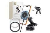 Andra mobiltillbehör - Tech-Protect V20 MagSafe Car Holder for Windshield/Air Vent/Dashboard 25W QI2.2 - Black - 5906302392995