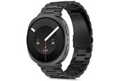 Smartwatch - Accessories - Tech-Protect Stainless Steel Bracelet for Samsung Galaxy Watch 8/9 - 40/44/46mm - Black - 5906302325696