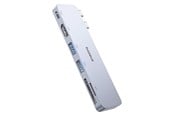 USB Hub - Baseus UltraJoy Series 6-in-1 USB-C 40 Gb/s USB 3.0 HDMI 4K USB Hub with SD and microSD Reader - Gray USB Hub - B00052802811-04