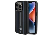 Mobile - Covers & Cases - BMW Leather Stamp Blue Line Case for iPhone 15 Pro Max - Black - 3666339142094