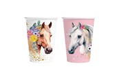 Leksaker - Globos Paper Cups 210ml Horses - 8 pcs. - 7305