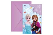Leksaker - Globos Frozen Idyllic Wonder Invitations with Envelopes - 6 pcs. - 97279