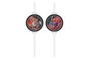 Leksaker - Globos Paper Straws Spiderman World of Web - 4 pcs. - 97323