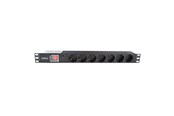 Strömkabel (extern) - Cablio 1U Aluminum PDU | 7x Outlets | Surge Protection | 16A - CAB-LNPDU-G7-SS-A
