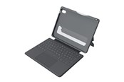 Tangentbord - Deqster Touch PLUS - keyboard and folio - Tastatur & Folio set - Tysk - Grå - 90-2000013