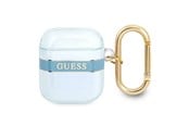 Andra mobiltillbehör - GUESS GUA2HHTSB AirPods cover blue/blue Strap Collection - 3666339047108