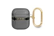Andra mobiltillbehör - GUESS GUA2HHTSK AirPods cover black/black Strap Collection - 3666339047047
