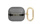 Andra mobiltillbehör - GUESS GUA3HHTSK AirPods 3 cover black/black Strap Collection - 3666339047061
