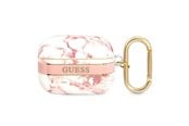 Andra mobiltillbehör - GUESS GUAPHCHMAP AirPods Pro cover pink/pink Marble Strap Collection - 3666339047207
