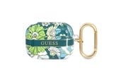 Andra mobiltillbehör - GUESS GUAPHHFLN AirPods Pro cover green/green Flower Strap Collection - 3666339047306