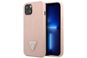 Mobile - Covers & Cases - GUESS GUHCP13SPSATLP iPhone 13 mini 5.4" pink/pink hardcase SaffianoTriangle Logo - 3666339040390