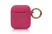 Andra mobiltillbehör - GUESS GUACCSILGLFU AirPods cover fuchsia / fuchsia Silicone Glitter - 3700740463819
