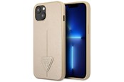 Mobile - Covers & Cases - GUESS GUHCP13SPSATLE iPhone 13 mini 5.4 "beige / beige hardcase SaffianoTriangle Logo - 3666339040314