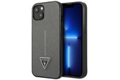 Mobile - Covers & Cases - GUESS GUHCP13SPSATLG iPhone 13 mini 5.4 "silver / silver hardcase SaffianoTriangle Logo - 3666339040352