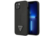 Mobile - Covers & Cases - GUESS GUHCP13SPSATLK iPhone 13 mini 5.4 "black / black hardcase SaffianoTriangle Logo - 3666339040277