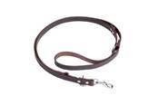 Hundar - Timely PRAG Dressyrkoppel Mörkbrun 20 mm. / 220 cm. - 5907784877420