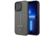 Mobile - Covers & Cases - GUESS GUHCP14LPSATLG iPhone 14 Pro 6.1 "silver / silver hardcase SaffianoTriangle Logo - 3666339065461