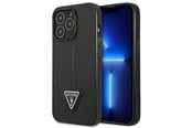 Mobile - Covers & Cases - GUESS GUHCP14LPSATLK iPhone 14 Pro 6.1" black/black hardcase SaffianoTriangle Logo - 3666339065386