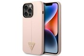 Mobile - Covers & Cases - GUESS GUHCP14LSLTGP iPhone 14 Pro 6.1" pink/pink hardcase Silicone Triangle - 3666339065942