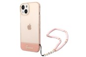Mobile - Covers & Cases - GUESS GUHCP14MHGCOHP iPhone 14 Plus 6.7" pink/pink hardcase Translucent Pearl Strap - 3666339064297