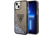 Mobile - Covers & Cases - GUESS GUHCP14MLFCTPK iPhone 14 Plus 6.7" black/black hardcase Liquid Glitter Palm Collection - 3666339064655