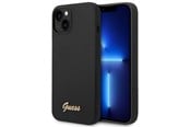 Mobile - Covers & Cases - GUESS GUHCP14MSLSMK iPhone 14 Plus 6.7 "black / black hard case Silicone Vintage Gold Logo - 3666339064891