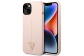 Mobile - Covers & Cases - GUESS GUHCP14MSLTGP iPhone 14 Plus 6.7" pink/pink hardcase Silicone Triangle - 3666339065935