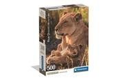 Pusselspel - Clementoni Puzzle HQC Feline Love 2026 - Compact 500 pieces 2D Pussel - 35620