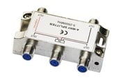 Kabel sleeve - Deltaco - splitter - 4-way F-connectors DC pass Class A - R00150043