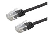 Nätverkskabel - Deltaco patch cable - 75 cm - black - Svart - TP-6075S-SLIM