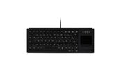 Tangentbord - Cherry Contour Active Key Industrial AK-4400-GU - keyboard - low profile compact - with trackpad - QWERTY - Pan Nordic - black Input Device - Tangentbord - Nordisk - Svart - AK-4400-GU-B/NOR