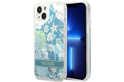 Mobile - Covers & Cases - GUESS GUHCP14SLFLSN iPhone 14 6.1 "green / green hardcase Flower Liquid Glitter - 3666339088422