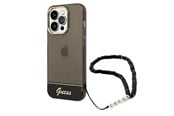 Mobile - Covers & Cases - GUESS GUHCP14XHGCOHK iPhone 14 Pro Max 6.7 "black / black hardcase Translucent Pearl Strap - 3666339064198