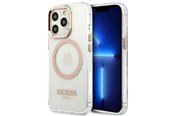 Mobile - Covers & Cases - GUESS GUHMP13XHTRMD iPhone 13 Pro Max 6.7 "gold / gold hard case Metal Outline Magsafe - 3666339057169