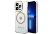 Mobile - Covers & Cases - GUESS GUHMP14LHTRMD iPhone 14 Pro 6.1 "gold / gold hard case Metal Outline Magsafe - 3666339069728