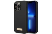 Mobile - Covers & Cases - GUESS GUHMP14LSBPLK iPhone 14 Pro 6.1" black/black hard case Silicone Logo Plate MagSafe - 3666339070243