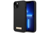 Mobile - Covers & Cases - GUESS GUHMP14MSBPLK iPhone 14 Plus 6.7" black/black hard case Silicone Logo Plate MagSafe - 3666339070236