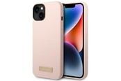 Mobile - Covers & Cases - GUESS GUHMP14MSBPLP iPhone 14 Plus 6.7 "pink / pink hard case Silicone Logo Plate MagSafe - 3666339070311