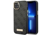 Mobile - Covers & Cases - GUESS GUHMP14MU4GPRK iPhone 14 Plus 6.7 "black / black hard case 4G Logo Plate MagSafe - 3666339069872