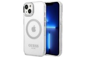 Mobile - Covers & Cases - GUESS GUHMP14SHTRMS iPhone 14 6.1" silver/silver hard case Metal Outline Magsafe - 3666339069827