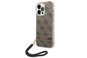 Mobile - Covers & Cases - GUESS GUOHCP14LH4STW iPhone 14 Pro 6.1 "brown / brown hardcase 4G Print Strap - 3666339093853