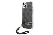 Mobile - Covers & Cases - GUESS GUOHCP14MH4STK iPhone 14 Plus 6.7 "black / black hardcase 4G Print Strap - 3666339093808