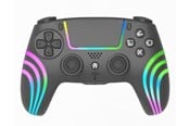 Spel Tillbehör - Deep Explorer Wave - Black - Wireless Controller - Sony PlayStation 4 - PS4MANWIRLEDB