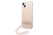 Mobile - Covers & Cases - GUESS GUOHCP14MH4STP iPhone 14 Plus 6.7 "pink / pink hardcase 4G Print Strap - 3666339093884