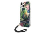 Mobile - Covers & Cases - GUESS GUOHCP14MHFLSB iPhone 14 Plus 6.7 "blue / blue hardcase Flower Strap - 3666339093969
