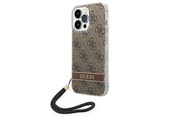 Mobile - Covers & Cases - GUESS GUOHCP14XH4STW iPhone 14 Pro Max 6.7 "brown / brown hardcase 4G Print Strap - 3666339093860